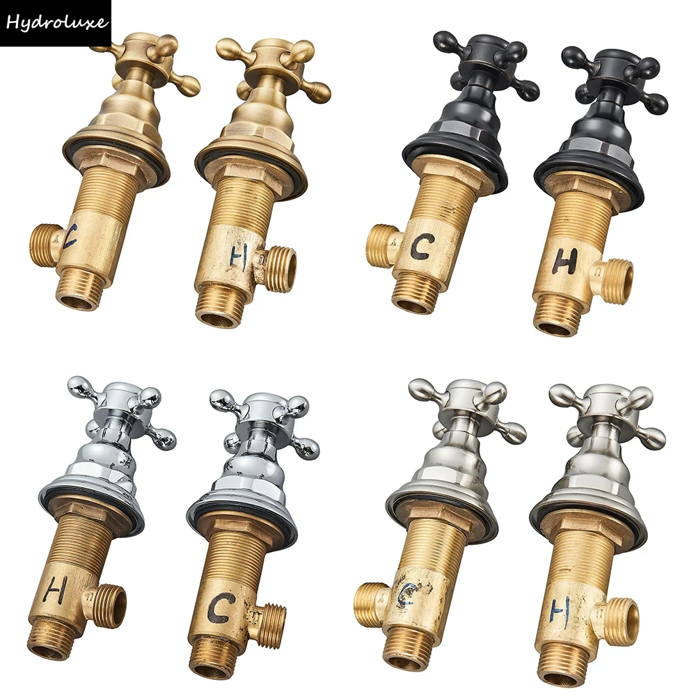 2pc Bath Faucet Switch Handles - Basin Mixer Cartridge 评论和价格