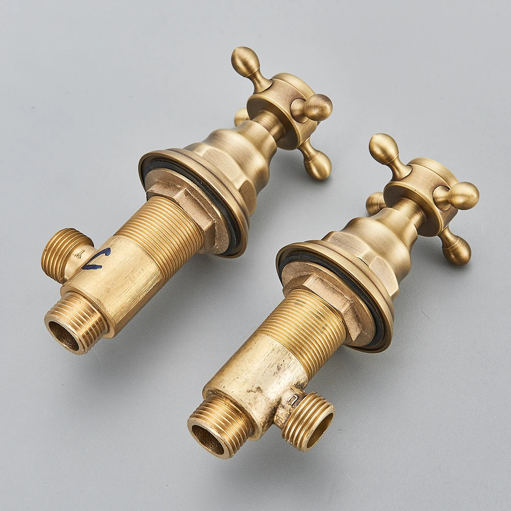 2pc Bath Faucet Switch Handles - Basin Mixer Cartridge 评论和价格