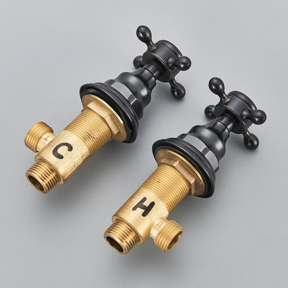 2pc Bath Faucet Switch Handles - Basin Mixer Cartridge 评论和价格