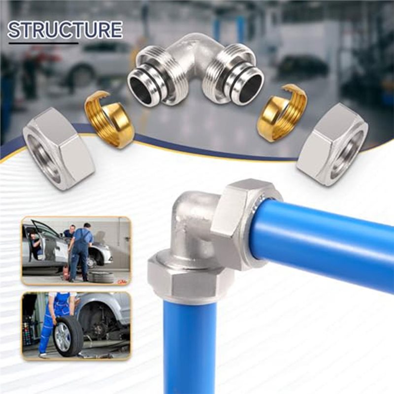 DTA4-Brass-Nickel Plated Air L - Compression Fitting Brass 评论和价格
