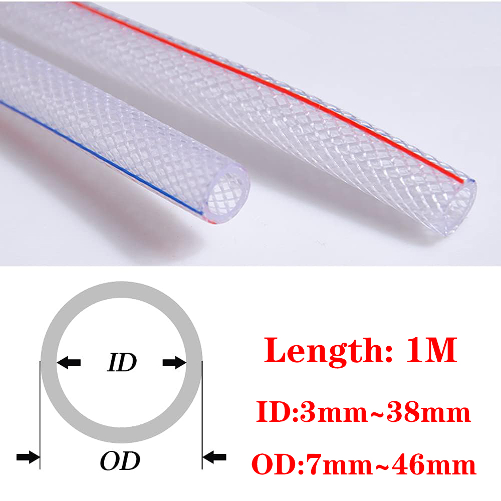 1M Braided Clear Flexible PVC  - Flexible Hose Braided 评论和价格