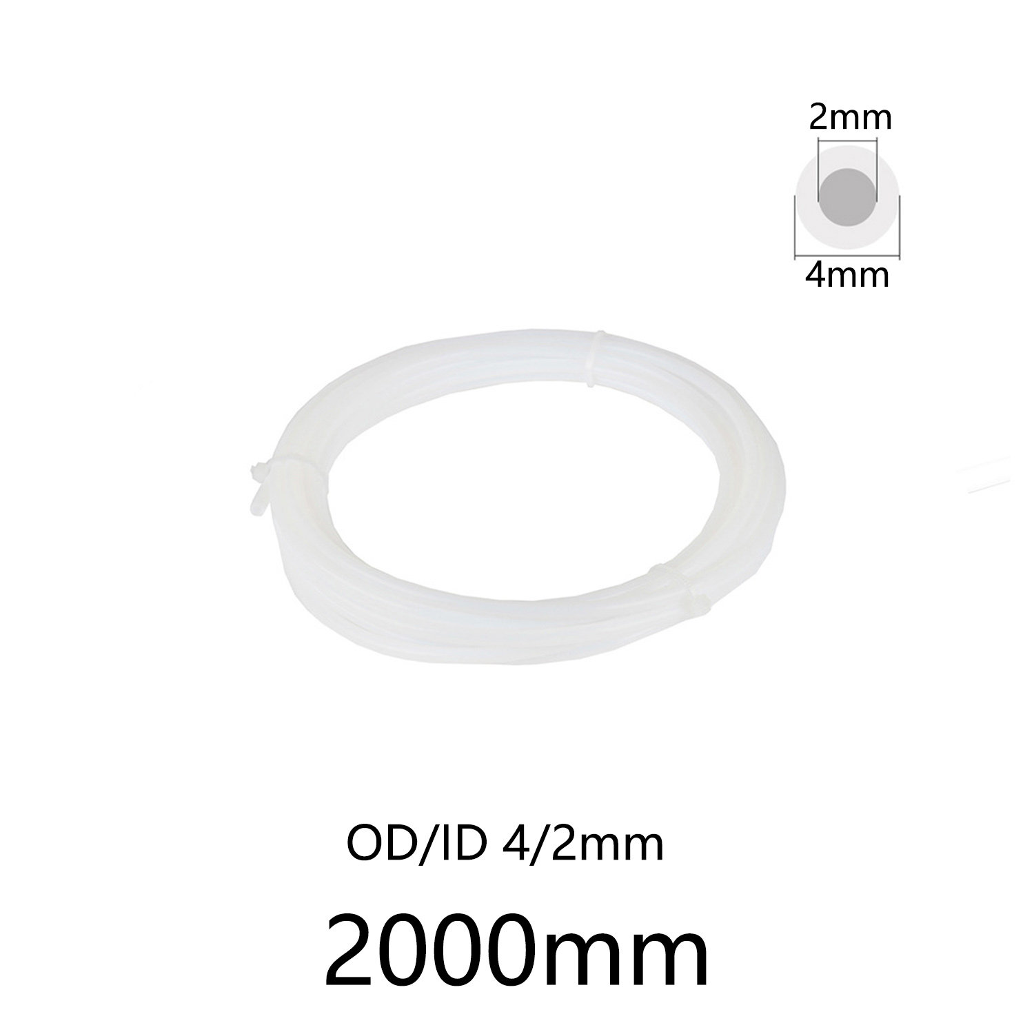 1pc PTFE Tube 4mm OD 2mm ID, 2 - Ptfe Tape Thread 评论和价格