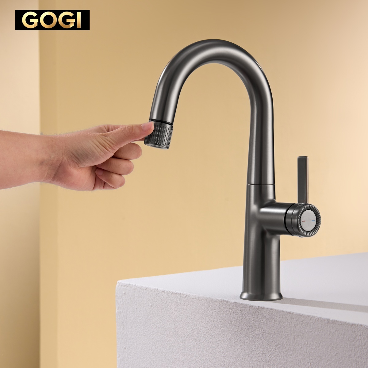 GOGI Solid Brass Gun Gray Pull - Basin Mixer Cartridge 评论和价格