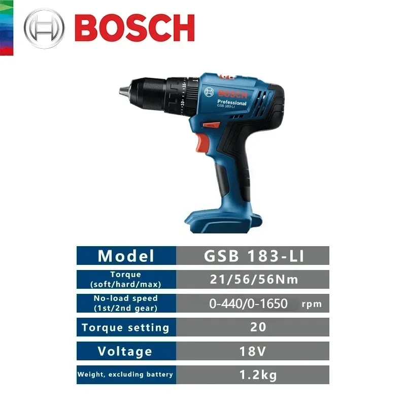 Bosch GSB 183-LI Professional  - Bosch Drill Gsb 18V 评论和价格